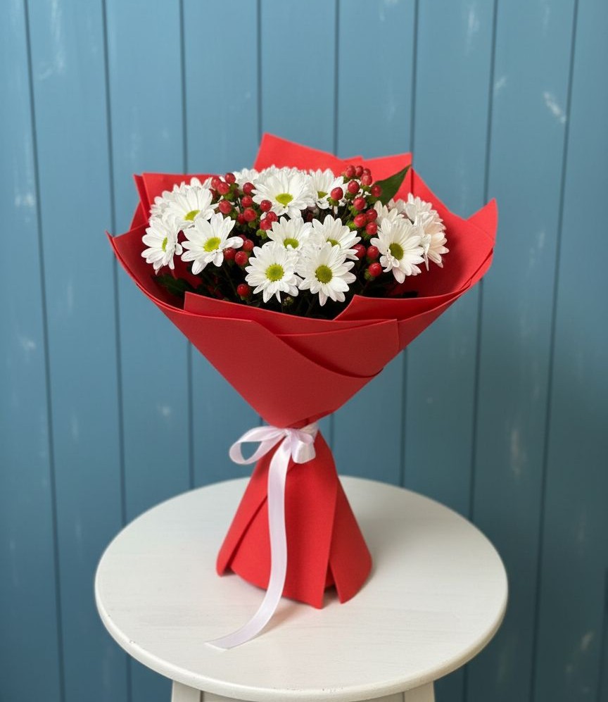 Букет цветов из: Хризантемы в Набережной