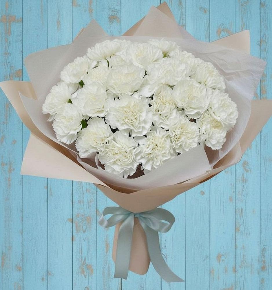 Букет цветов из: Гвоздики в Набережной