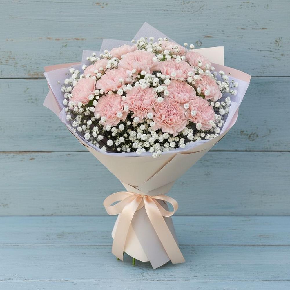 Букет цветов из: Гвоздики в Набережной