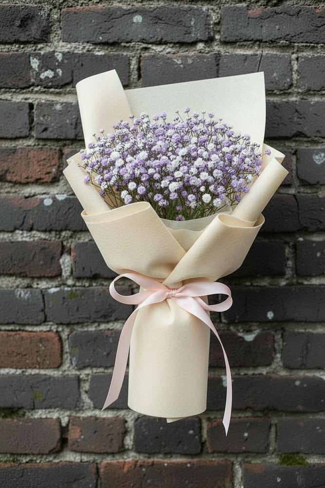 Букет цветов из: Гипсофила в Набережной