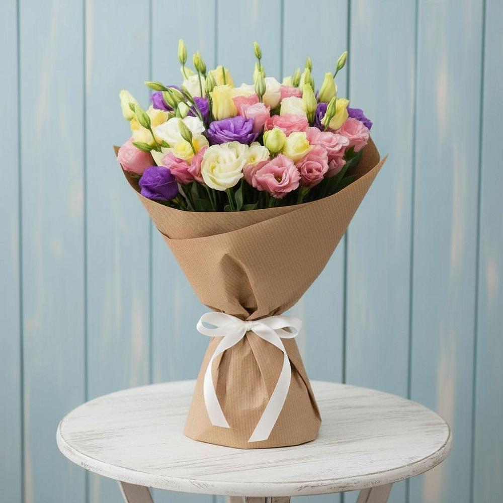 Букет цветов из: Лизиантусы в Набережной