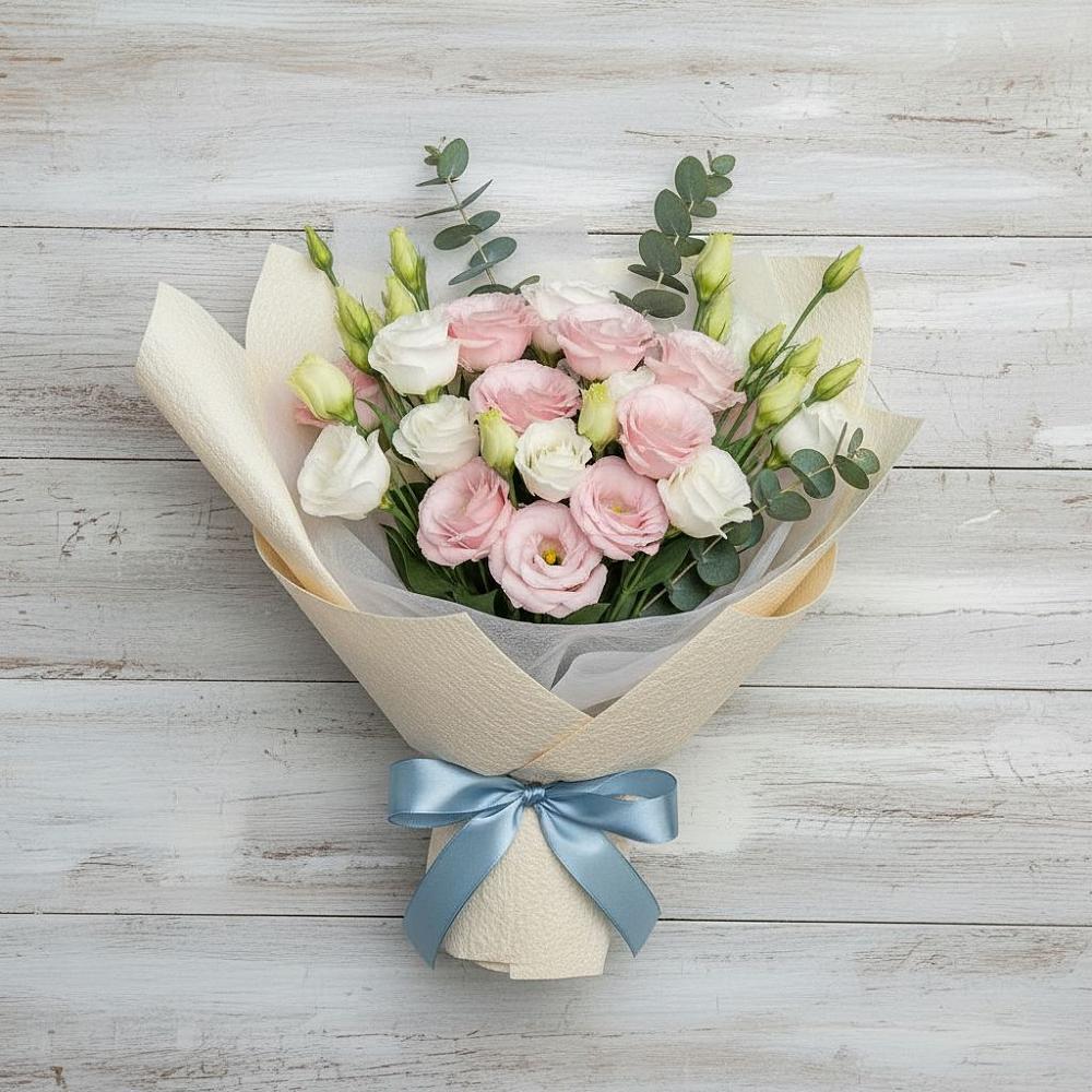 Букет цветов из: Лизиантусы в Набережной